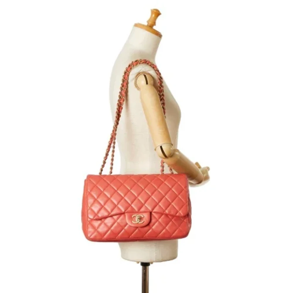 Chanel Vintage Pre-owned Leather chanel-bags Pink Dames
