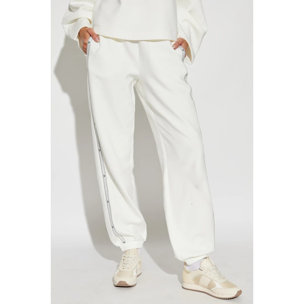 Emporio Armani Sweatpants met zijstrepen Beige Dames