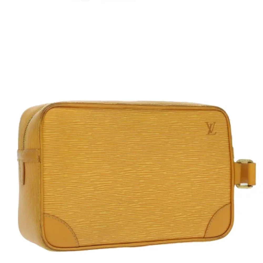 Louis Vuitton Vintage Pre-owned Leather clutches Yellow Dames