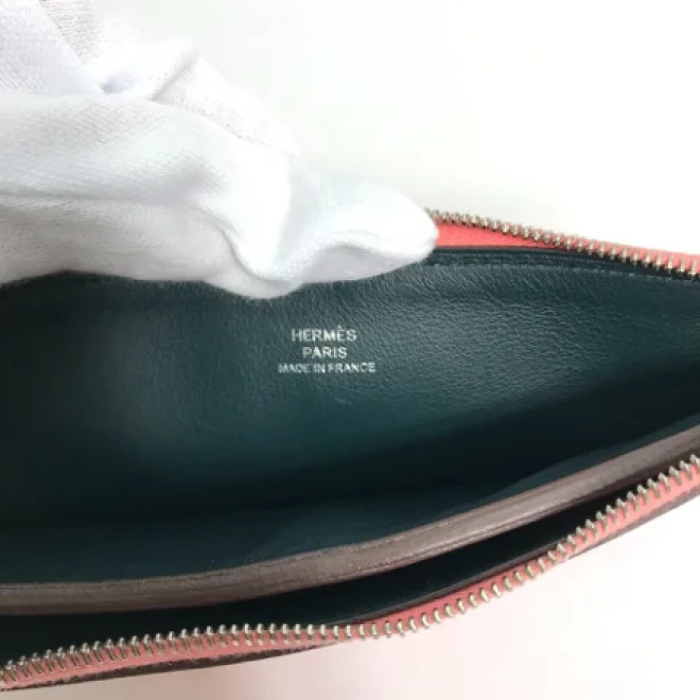 Hermès Vintage Pre-owned Leather pouches Pink Dames