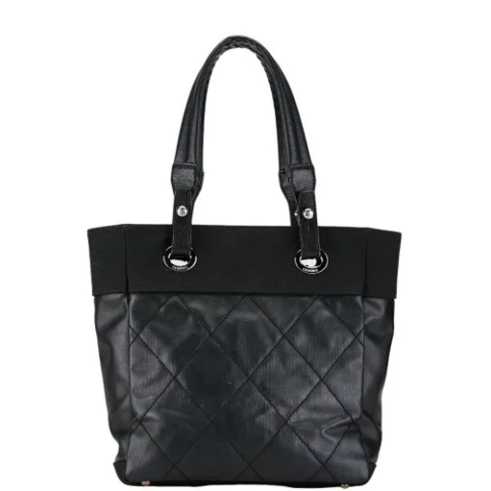 Chanel Vintage Pre-owned Canvas totes Black Dames