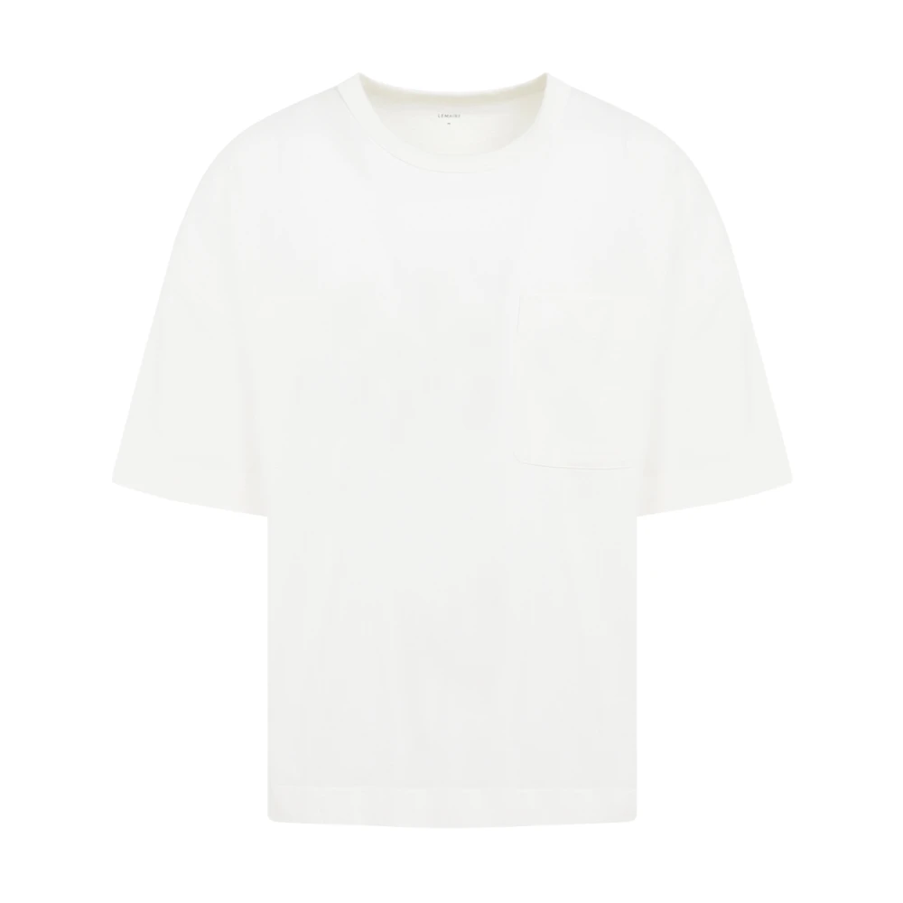 Lemaire Wit Katoen-Linnen T-shirt White Heren