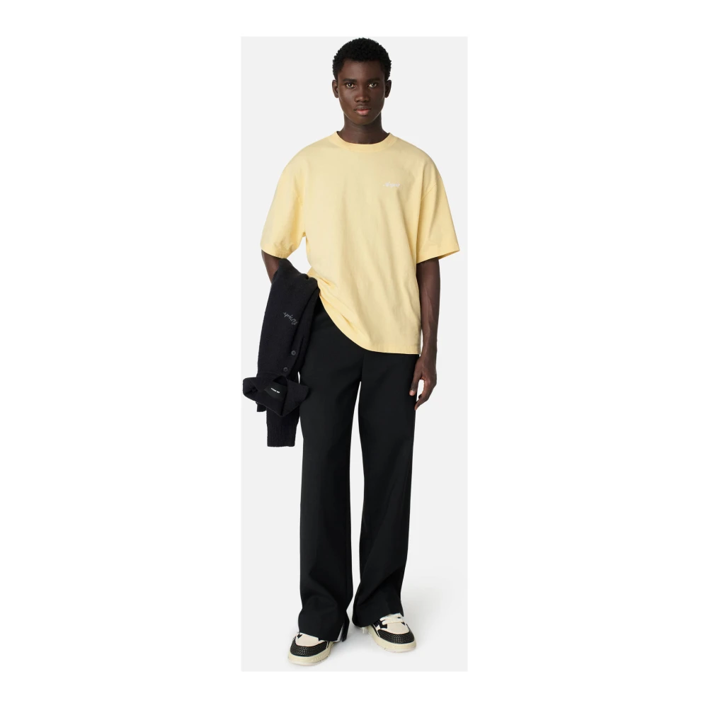Axel Arigato Honor Washed T-Shirt Yellow Heren