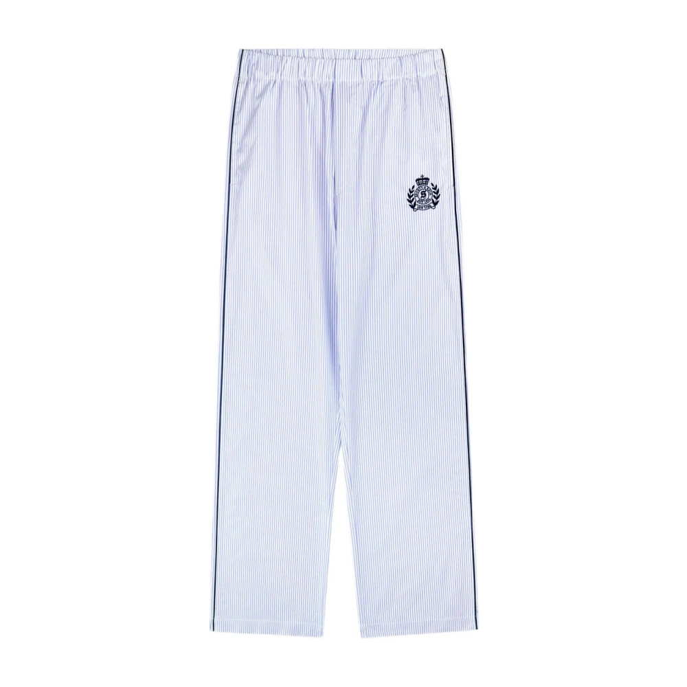 Sporty & Rich Women's Blue Ny Crest Pyjama Pants