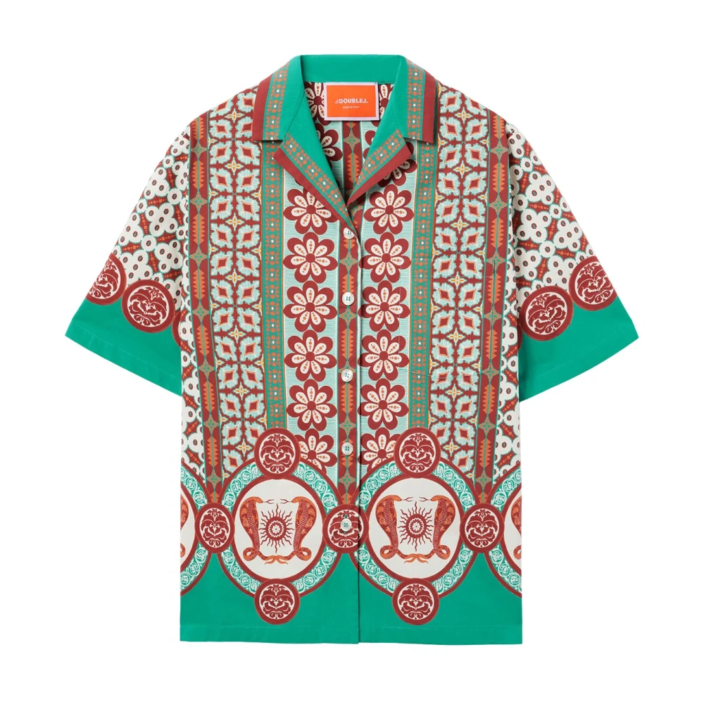 La Doublej Multicolor Bowling Shirt - Female - Shirts - Xs - Blouses & Shirts