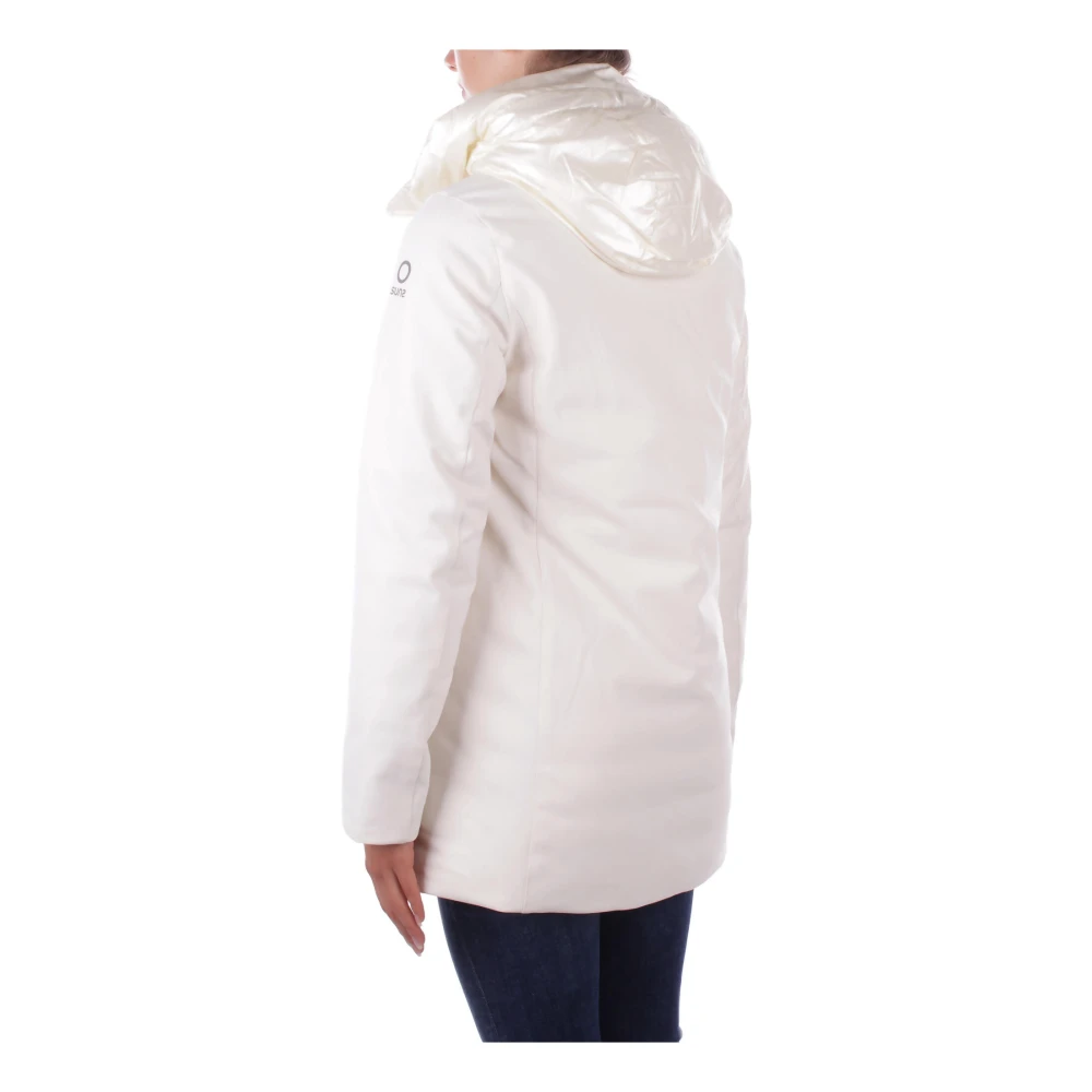 Suns Beige Hoodie met Rits Beige Dames