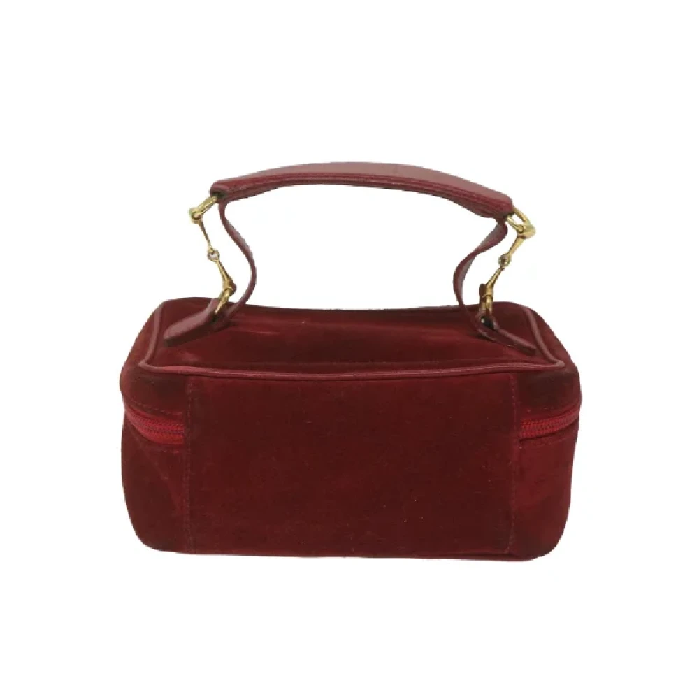 Gucci Vintage Pre-owned Suede gucci-bags Red Dames