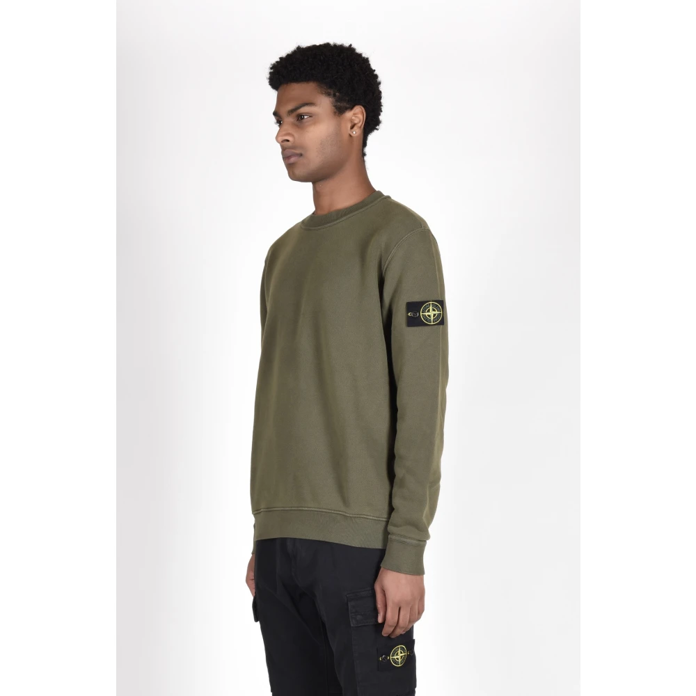 Stone Island Katoenen Sweatshirts Green Heren