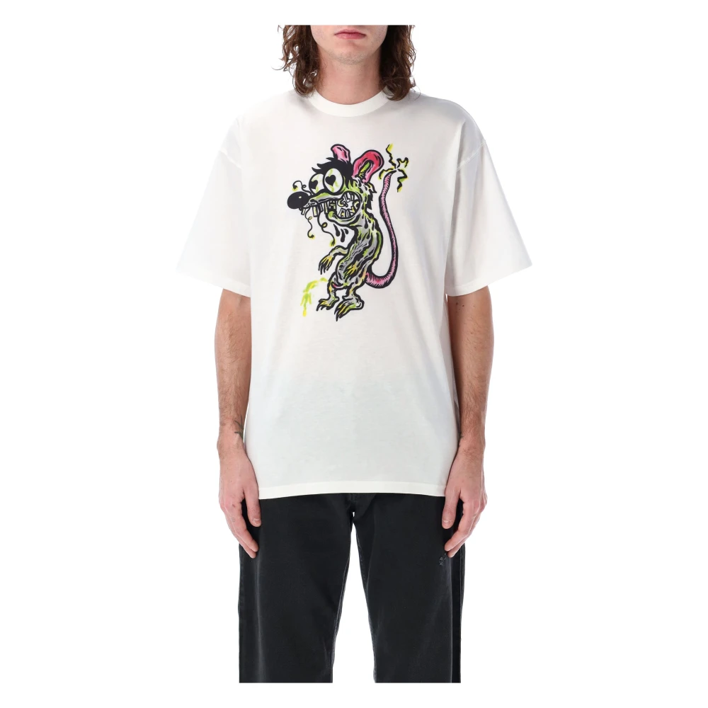 Magliano Muisbedrukte Tee Wit Katoenen Jersey White Heren