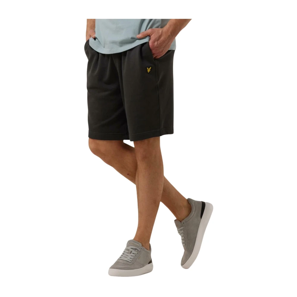 Lyle & Scott Grijze Sweat Shorts Lente Zomer 2024 Gray Heren