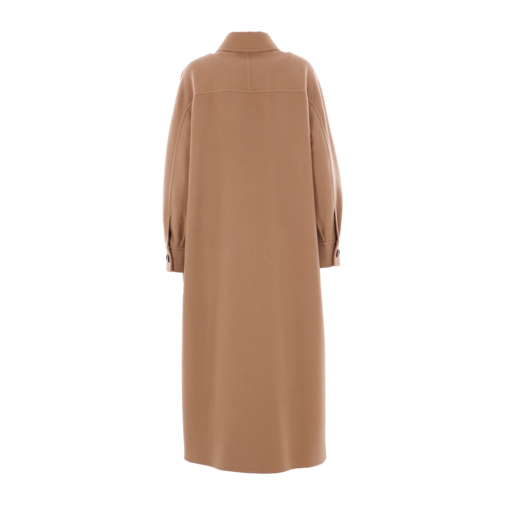Max Mara Wollen en kasjmier jas Brown Dames