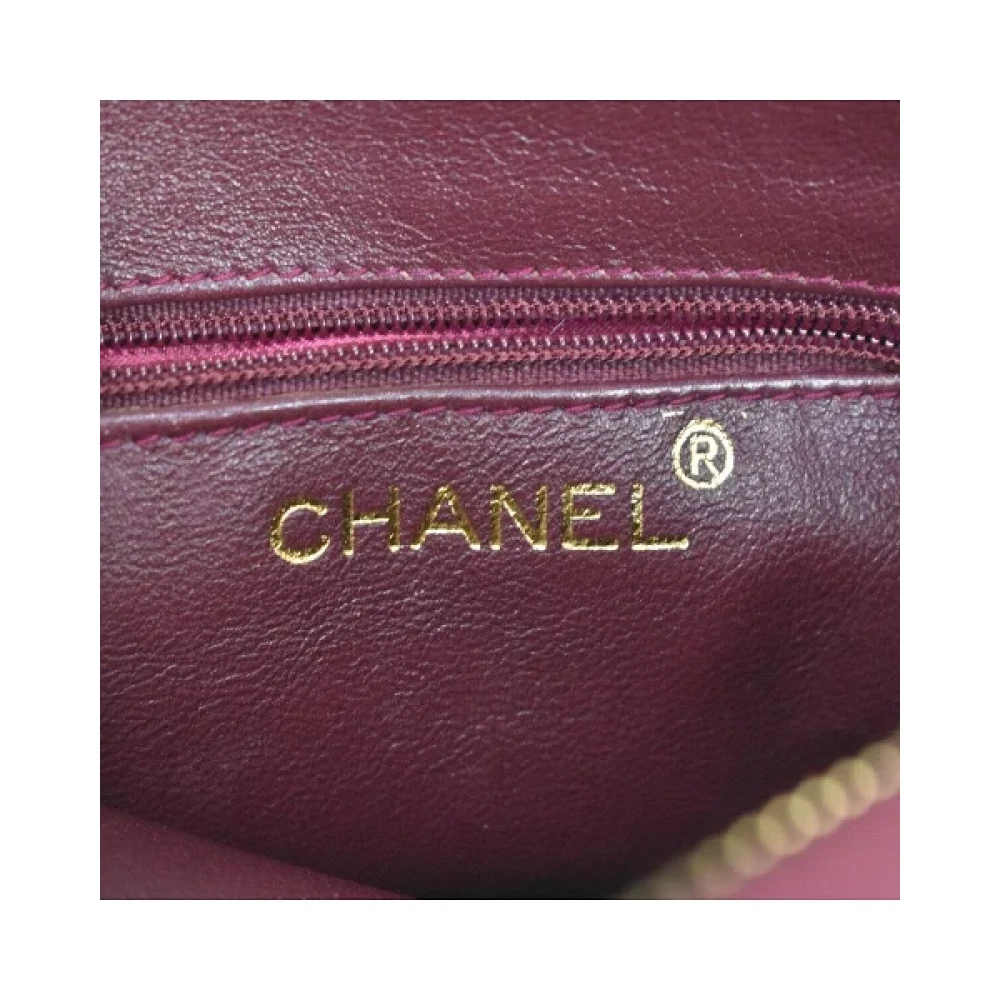 Chanel Vintage Pre-owned Suede handbags Red Dames