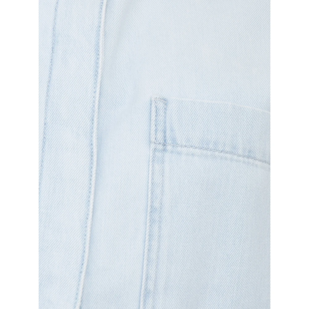 pinko Denim Blauw Overhemd Blue Dames