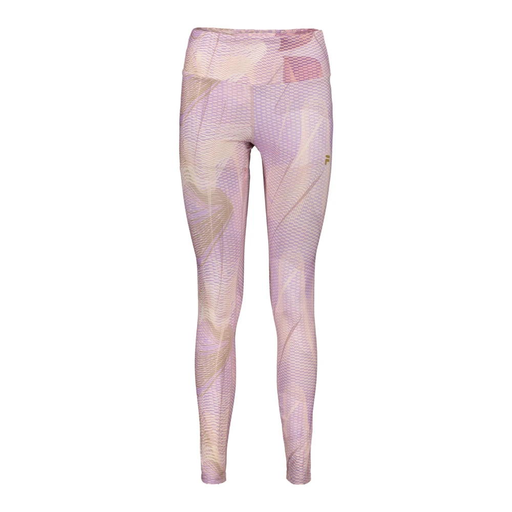 Fila Paarse Leggings met Reflecterende Print Purple Dames