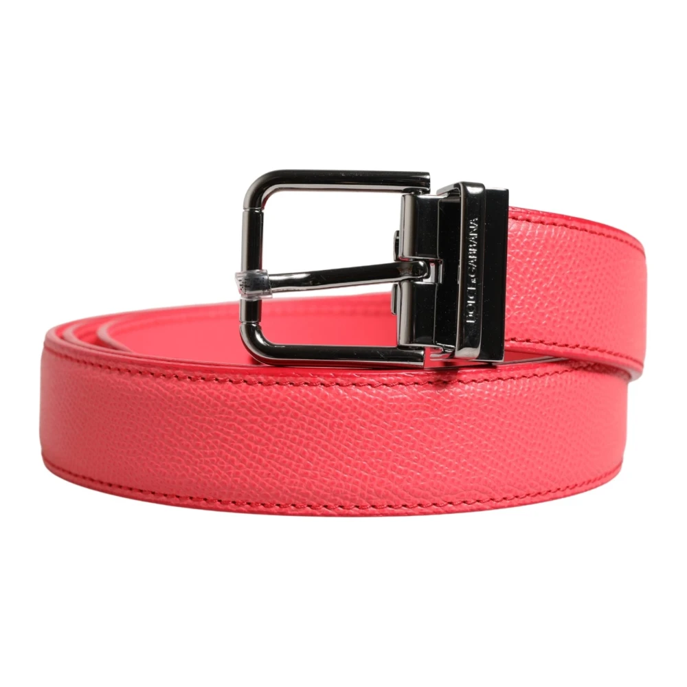 Dolce & Gabbana Vrouw Roze Accessoires Dames, 90 Cm, Leer, Prachtige Riem