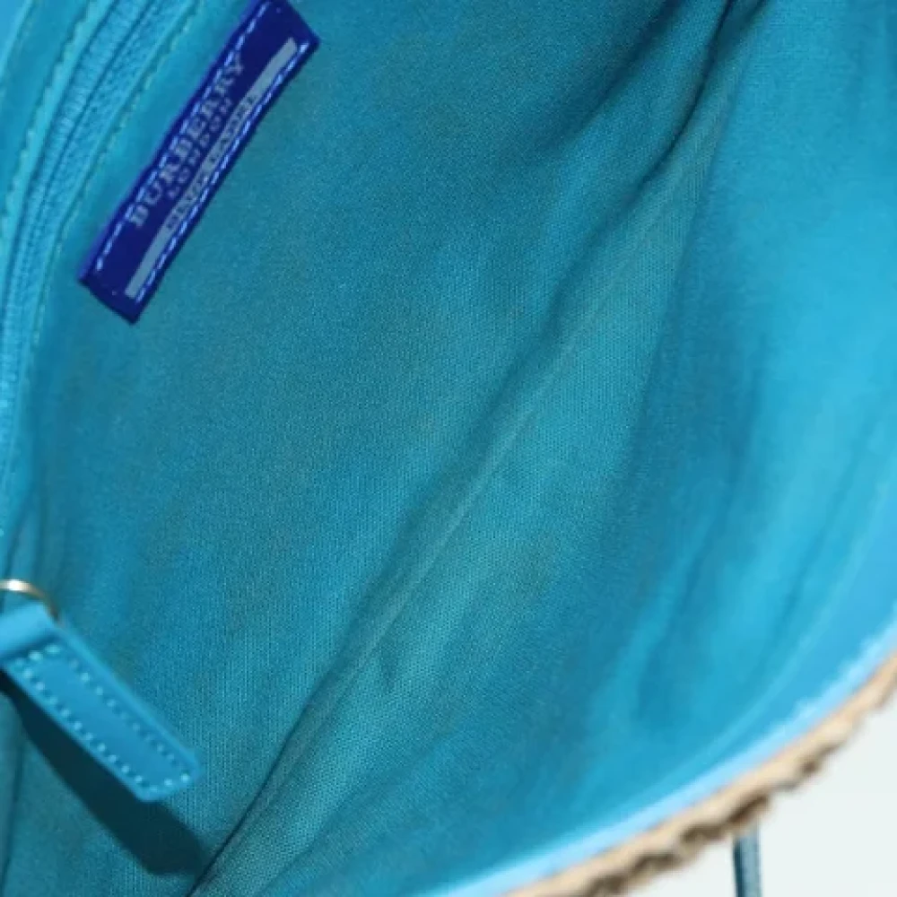 Burberry Vintage Pre-owned Fabric shoulder-bags Blue Dames