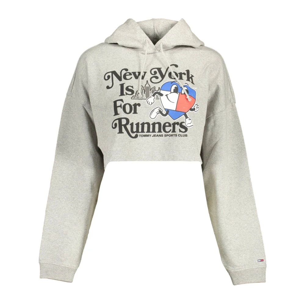 Tommy Hilfiger Women's Gray Hoodie With Embroidery And Print