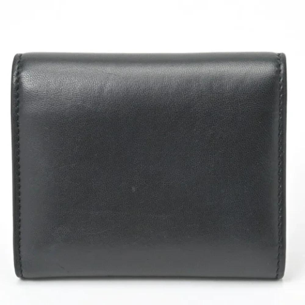 Valentino Vintage Pre-owned Leather wallets Black Dames