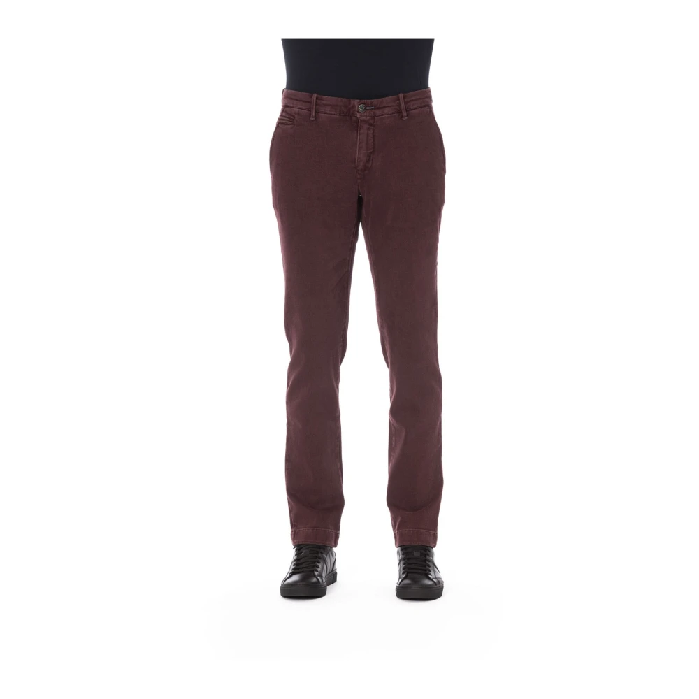 Jacob Cohën Chino Stil Byxor med Logodetaljer Red, Herr