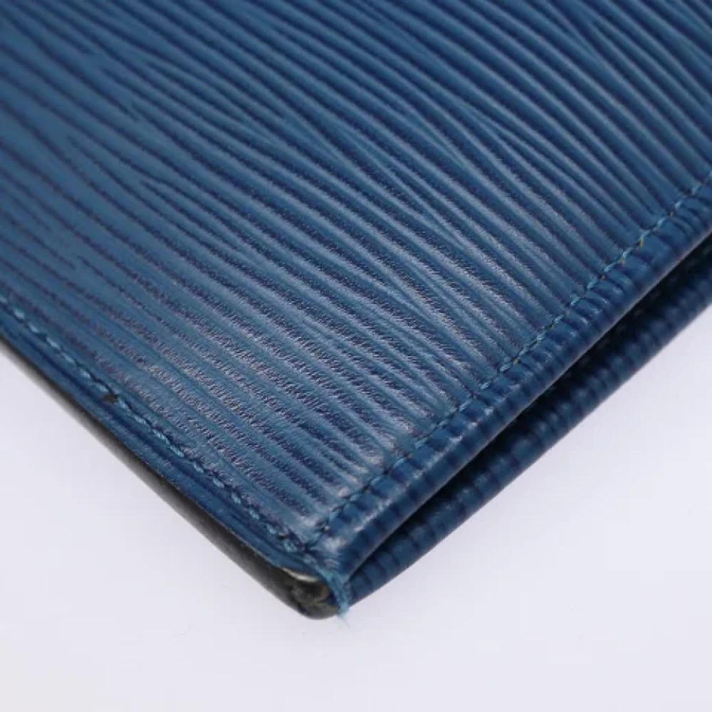 Louis Vuitton Vintage Pre-owned Leather clutches Blue Dames