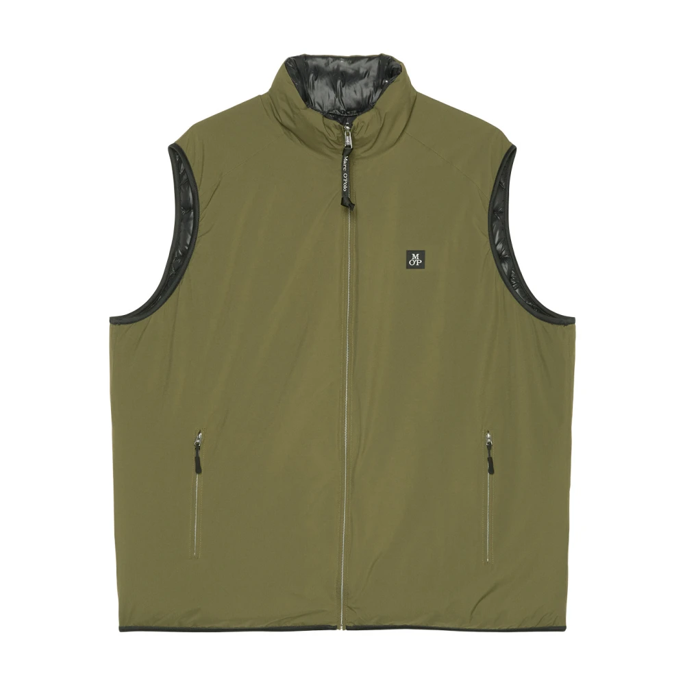 Marc O'Polo Omkeerbaar vest regular Green Heren
