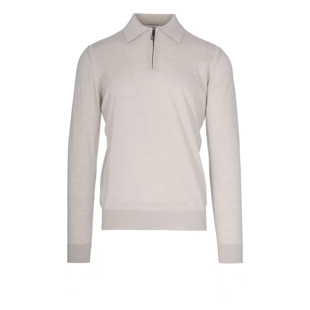 Paolo Pecora Turtlenecks, Male, L, Virgin Wool Polo Beige