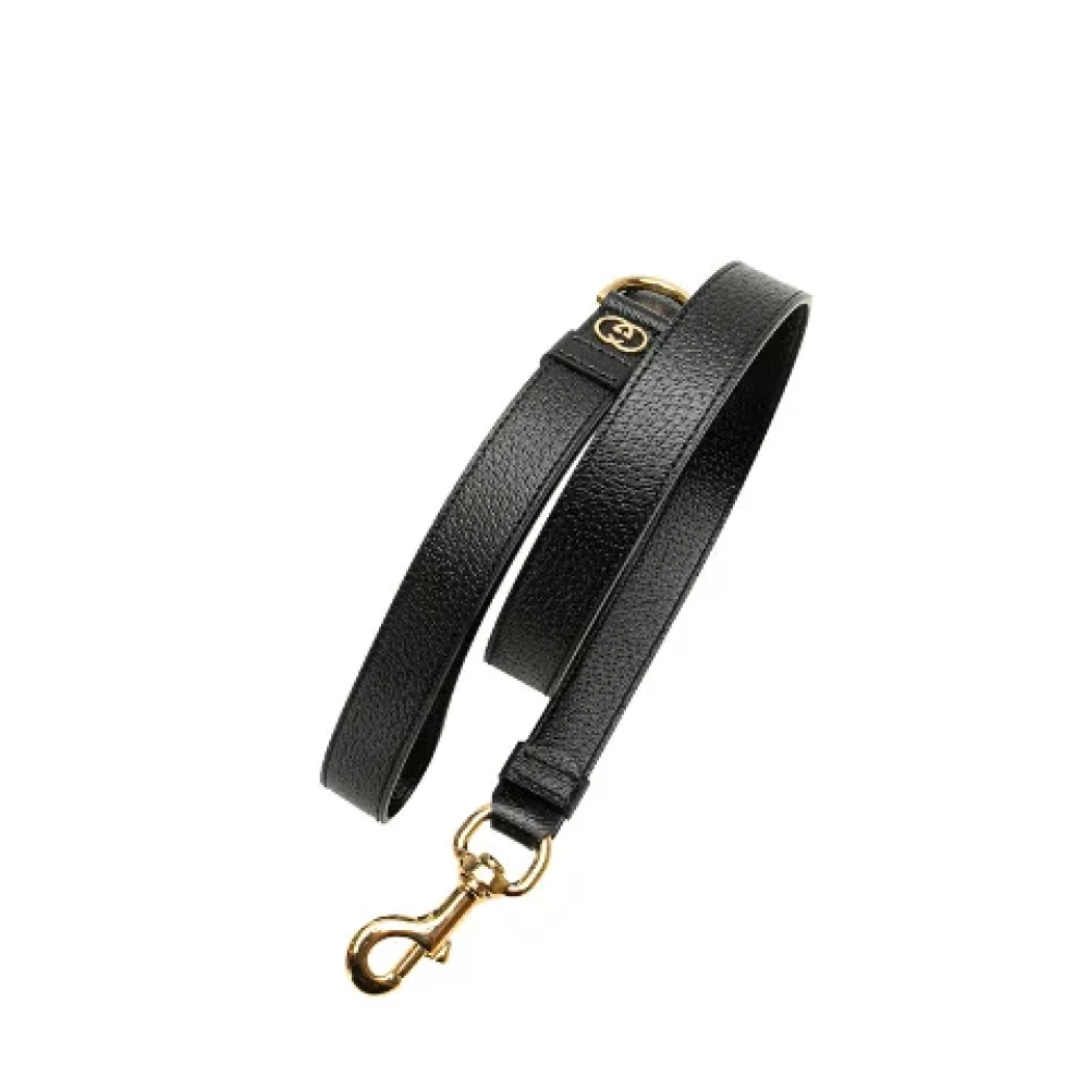 Gucci Vintage Pre-owned Leather home-office Black Dames