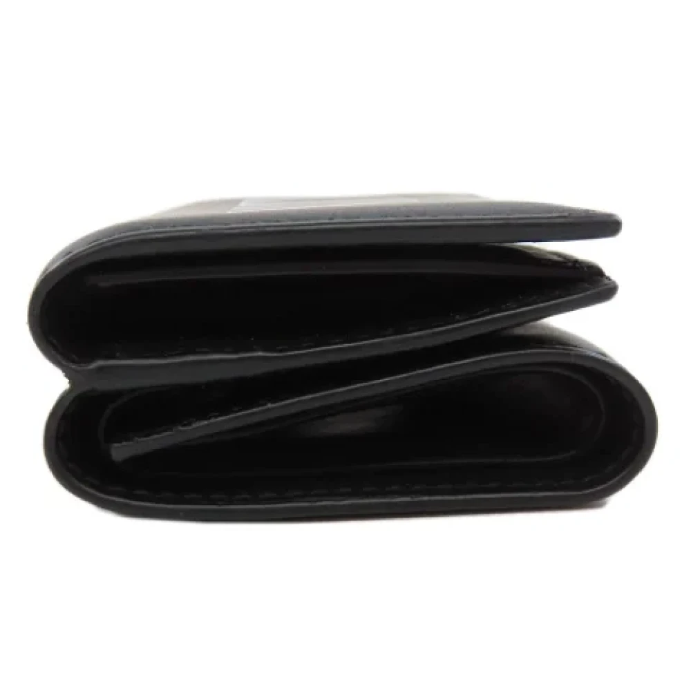 Valentino Vintage Pre-owned Leather wallets Black Dames