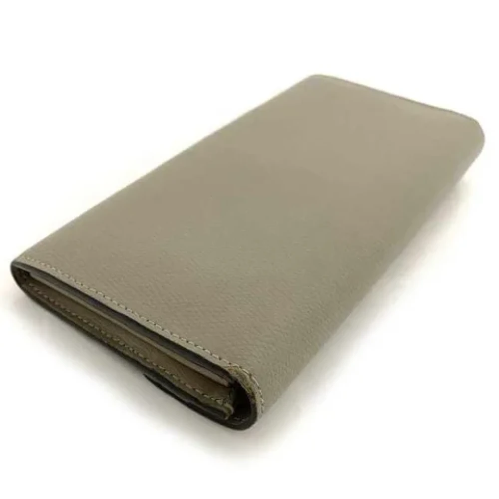 Fendi Vintage Pre-owned Leather wallets Green Dames
