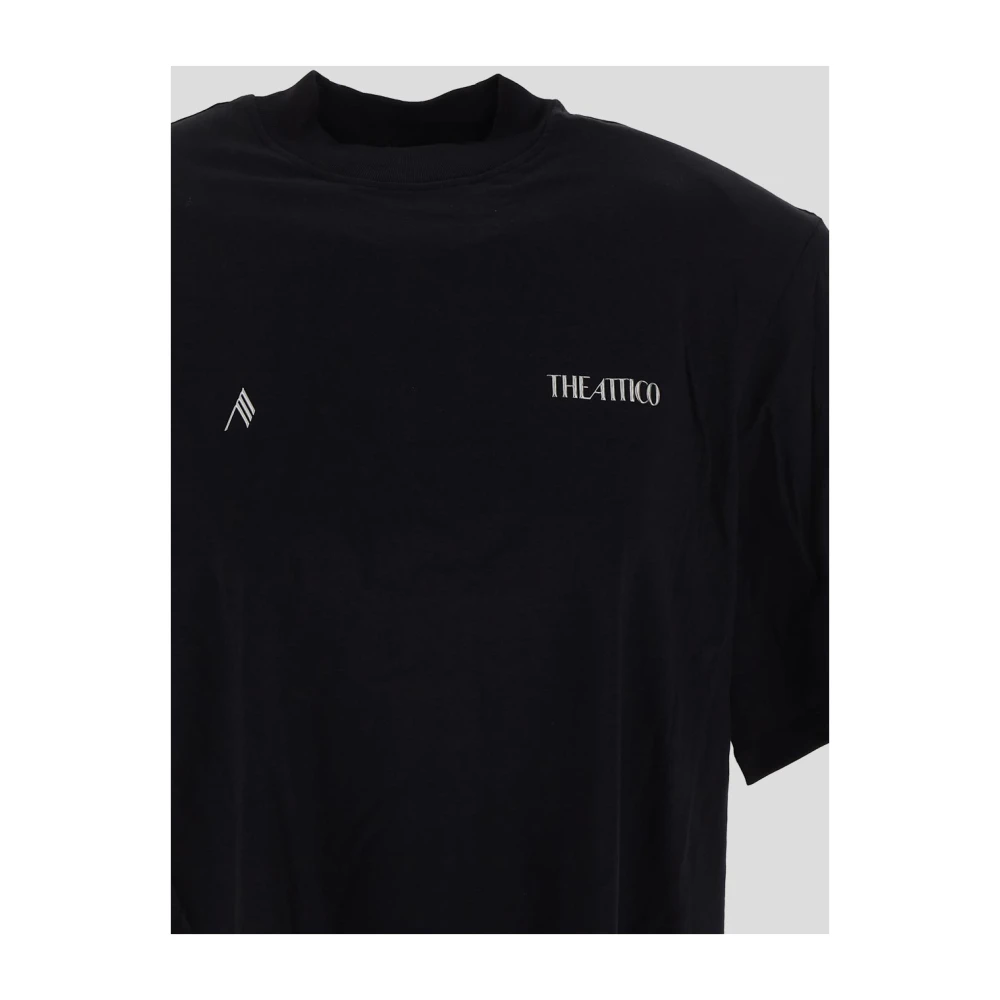 The Attico Kilie Top Katoenen T-shirt Black Dames