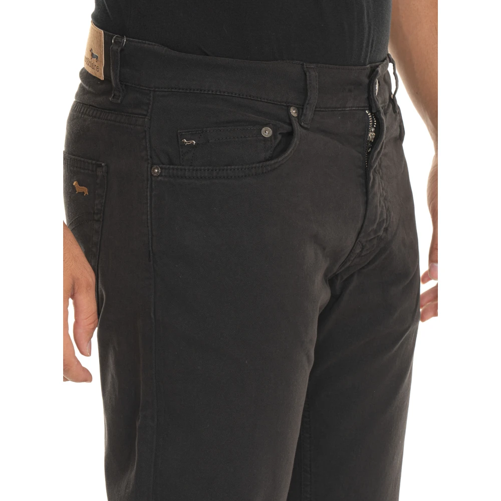 Harmont & Blaine Slim Fit Casual Broek Black Heren