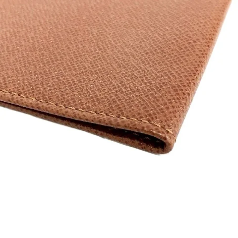 Louis Vuitton Vintage Pre-owned Leather home-office Brown Dames