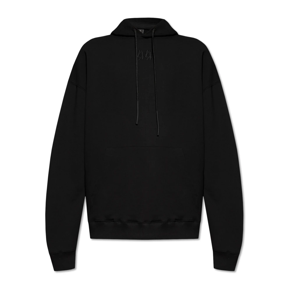 44 Label Group Hoodie met logo-print Black Heren