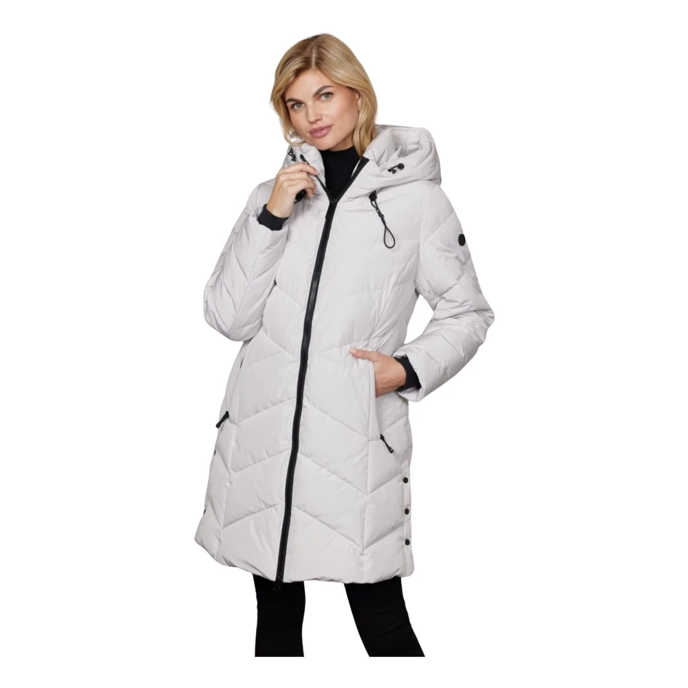 Junge Kvinno Vit Kappor & Rockar Dam, Xl, Parkas
