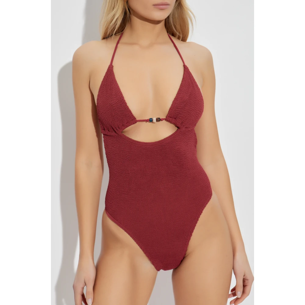 Bond-Eye Badpak met kralen Fowler Red Dames