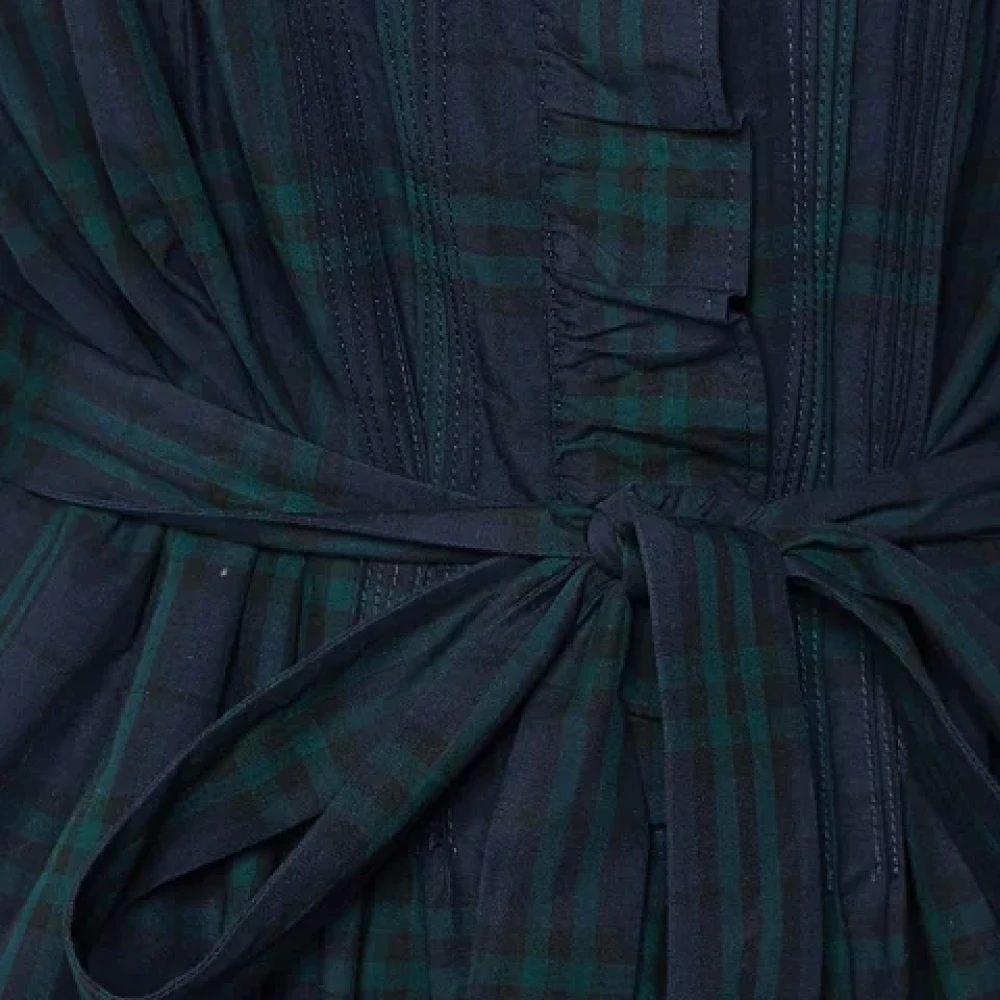 Burberry Vintage Pre-owned Cotton dresses Blue Dames
