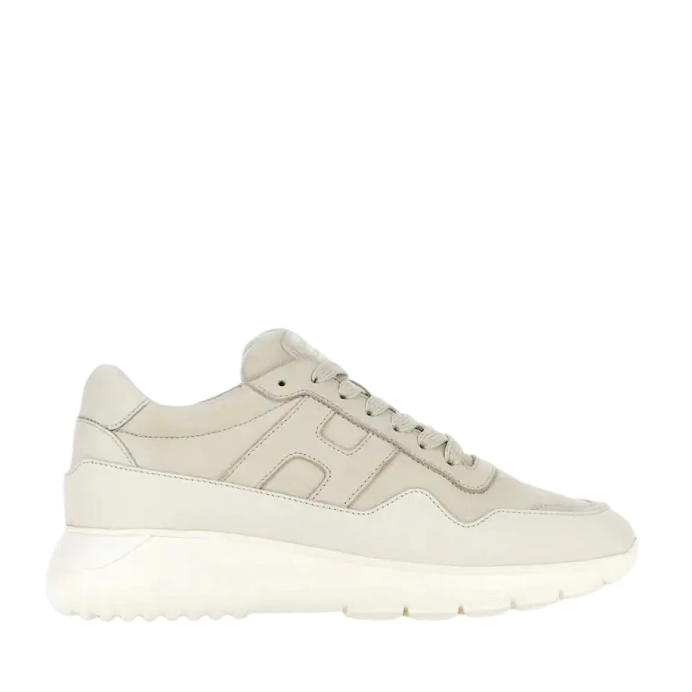 Hogan Men's Ivory Bold Sneakers With Memory Foam