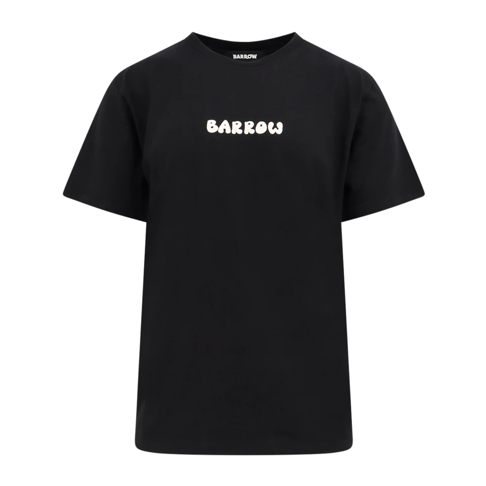 Barrow Iconisch Logo Katoenen T-Shirt Black Heren