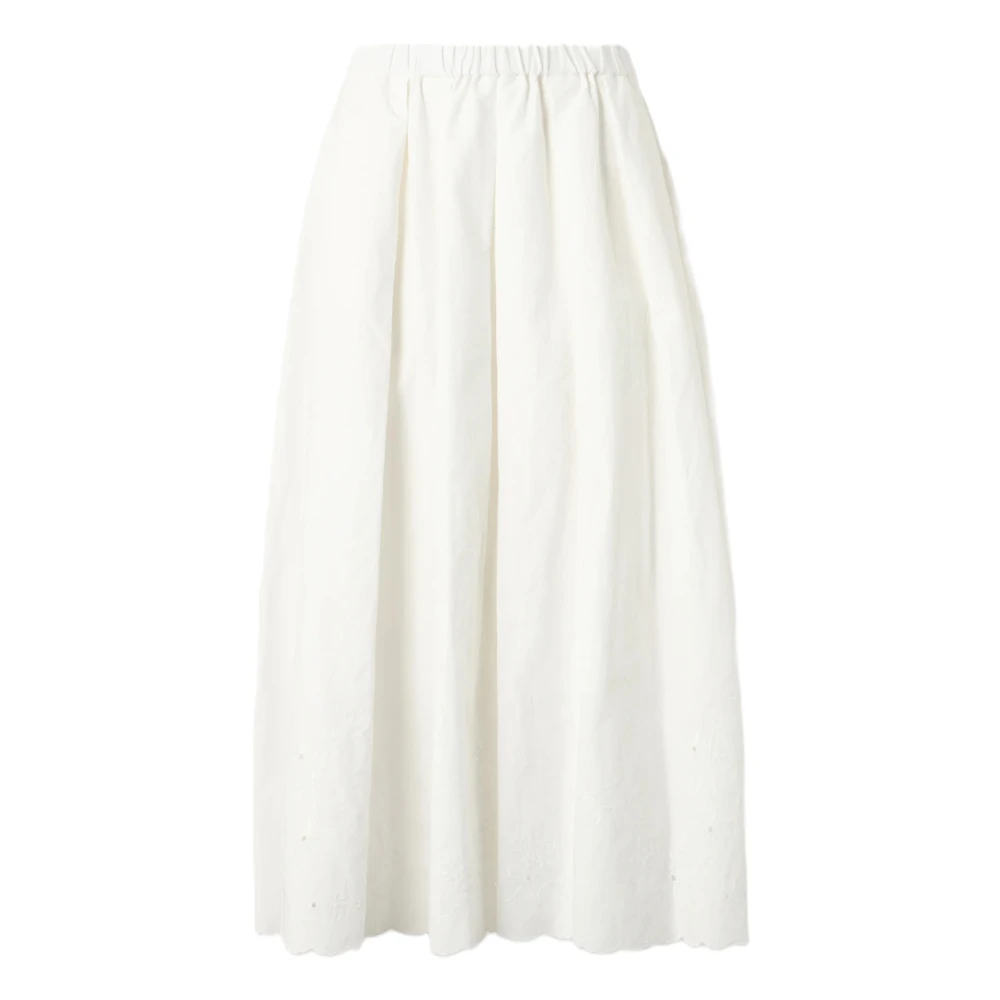 Weekend Max Mara Women's White Midi Skirts, 2XS, Wkdpio Skirt