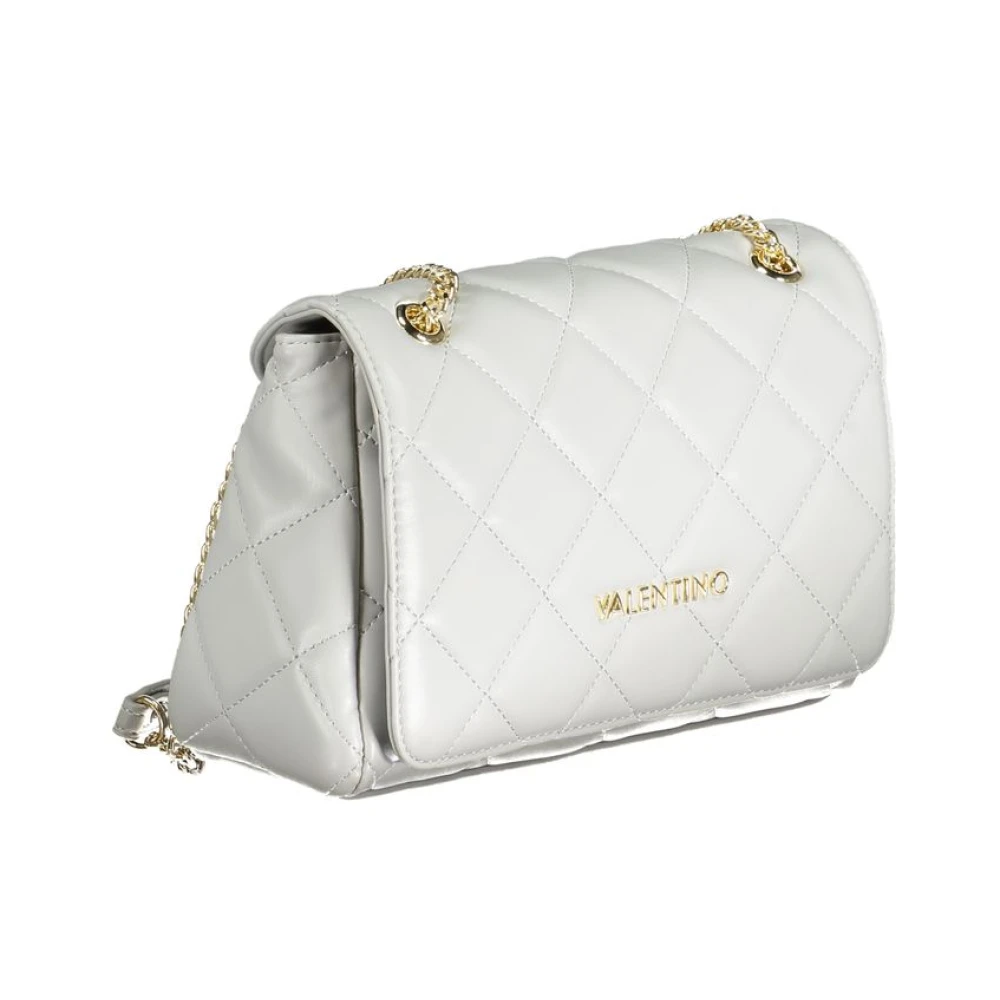 Valentino by Mario Valentino Grijze Polyethyleen Schoudertas met Contrastdetails Gray Dames