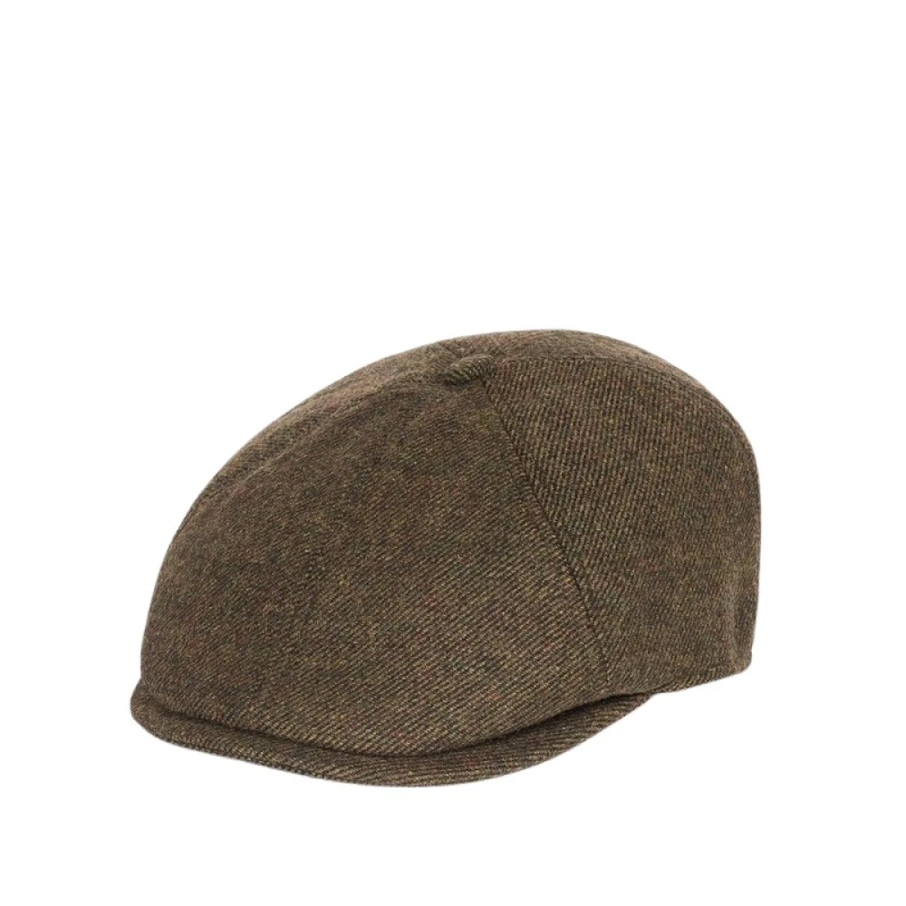 Barbour Wollen Baker Boy Hoed Green Heren