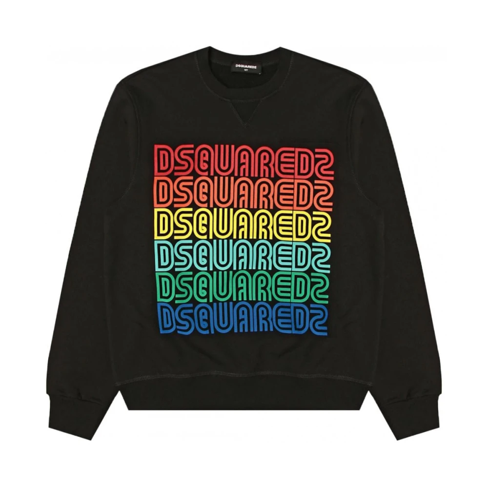 Dsquared2 Multifärgad Print Sweatshirt Black, Pojke