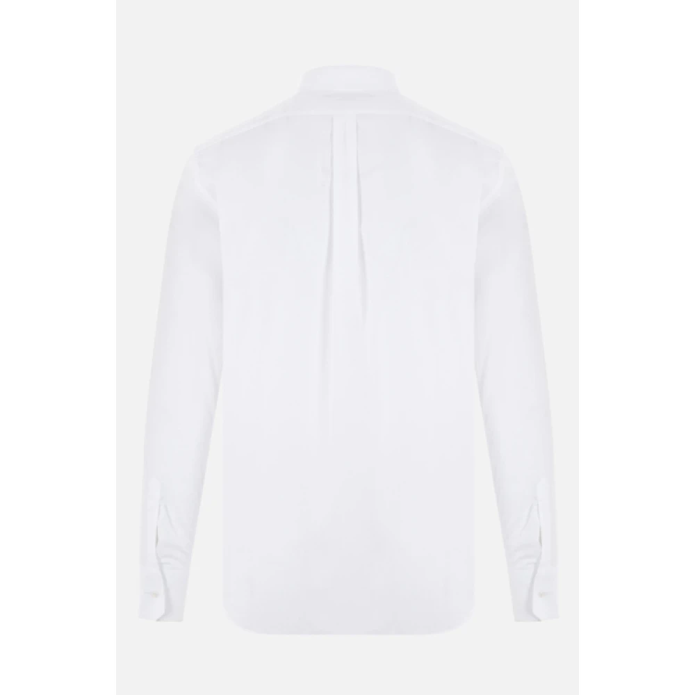 Dolce & Gabbana Witte Katoenen Poplin Overhemd met Puntige Kraag en Knoopsluiting White Heren