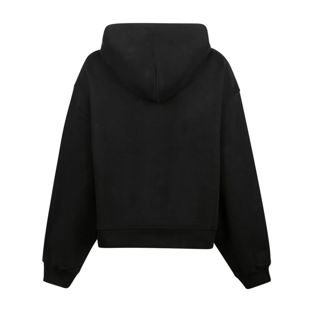 alexander wang Zwart Logo Print Hoodie Black Dames