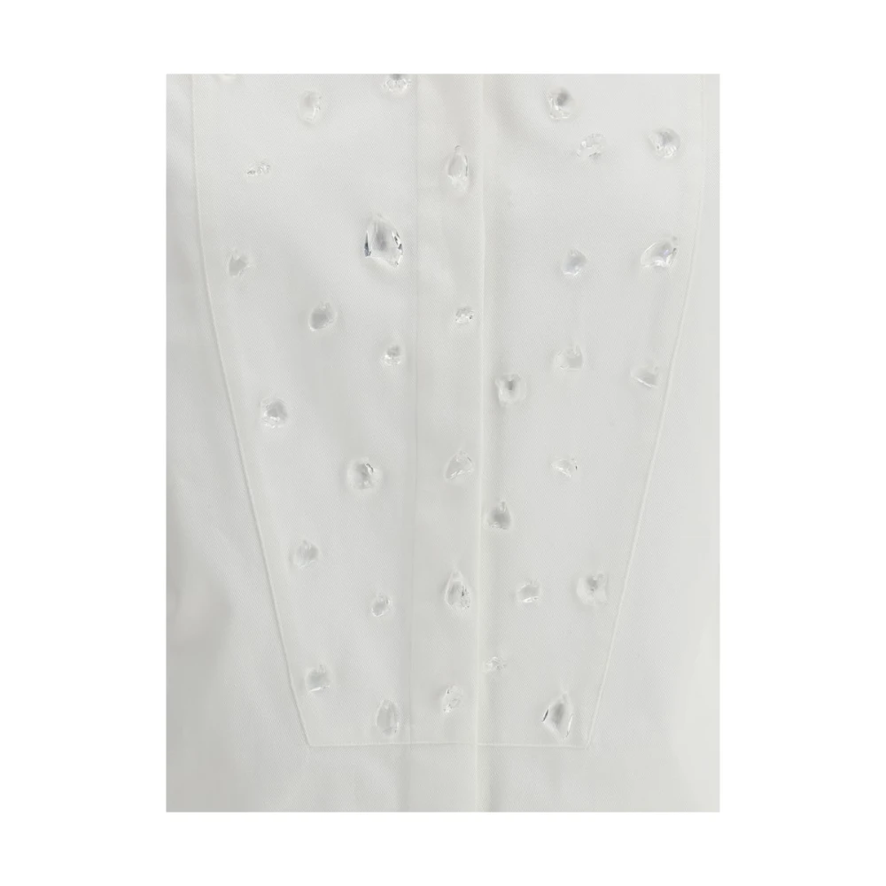 alexander mcqueen Katoenen Steen Shirt White Dames