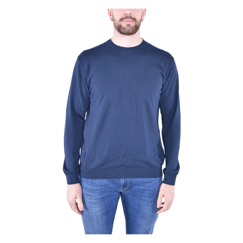 Blauer Men's Blue Maglia Girocollo - Round-Neck Knitwear - M - Knitwear