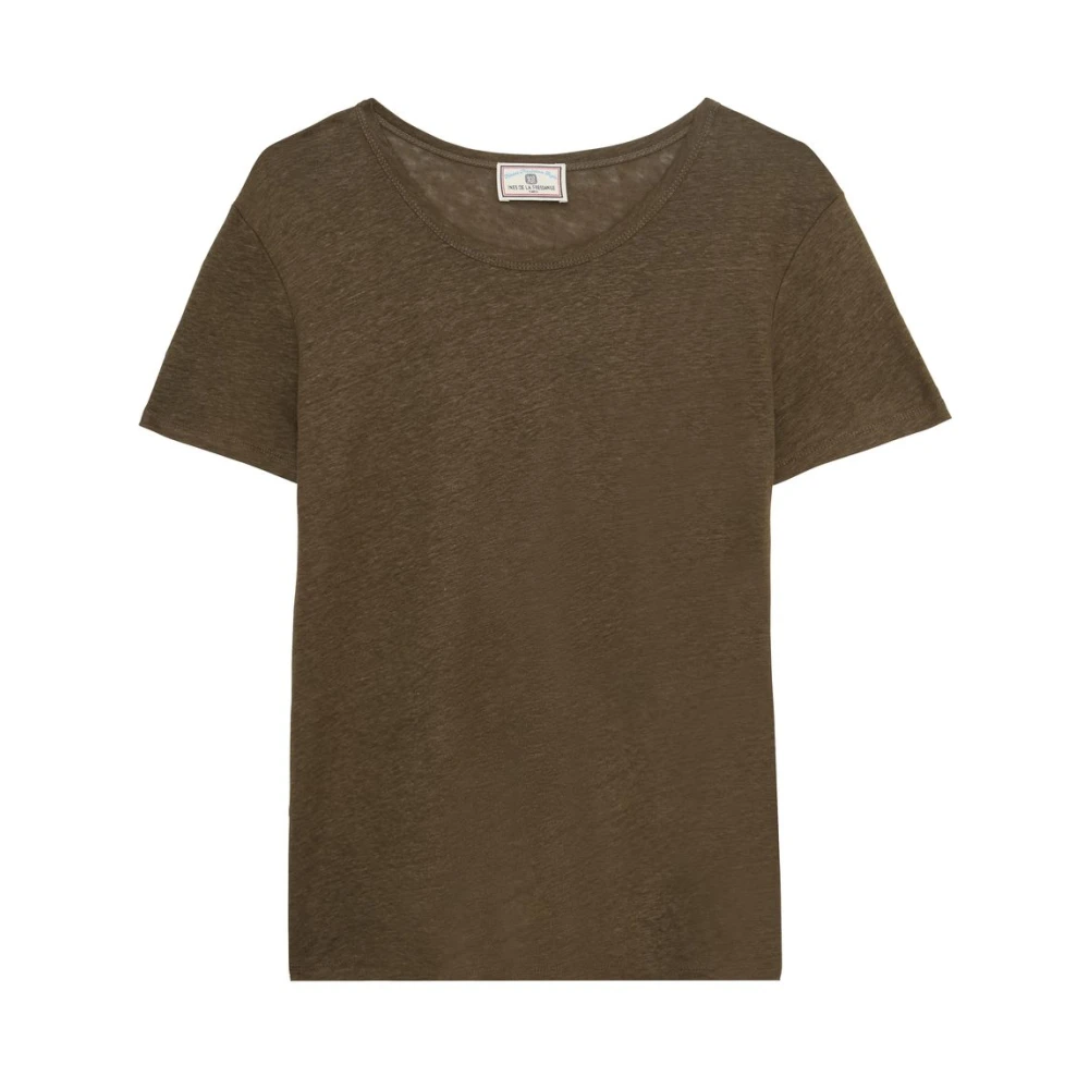 Ines De La Fressange Paris Zonnig linnen T-shirt Green Dames