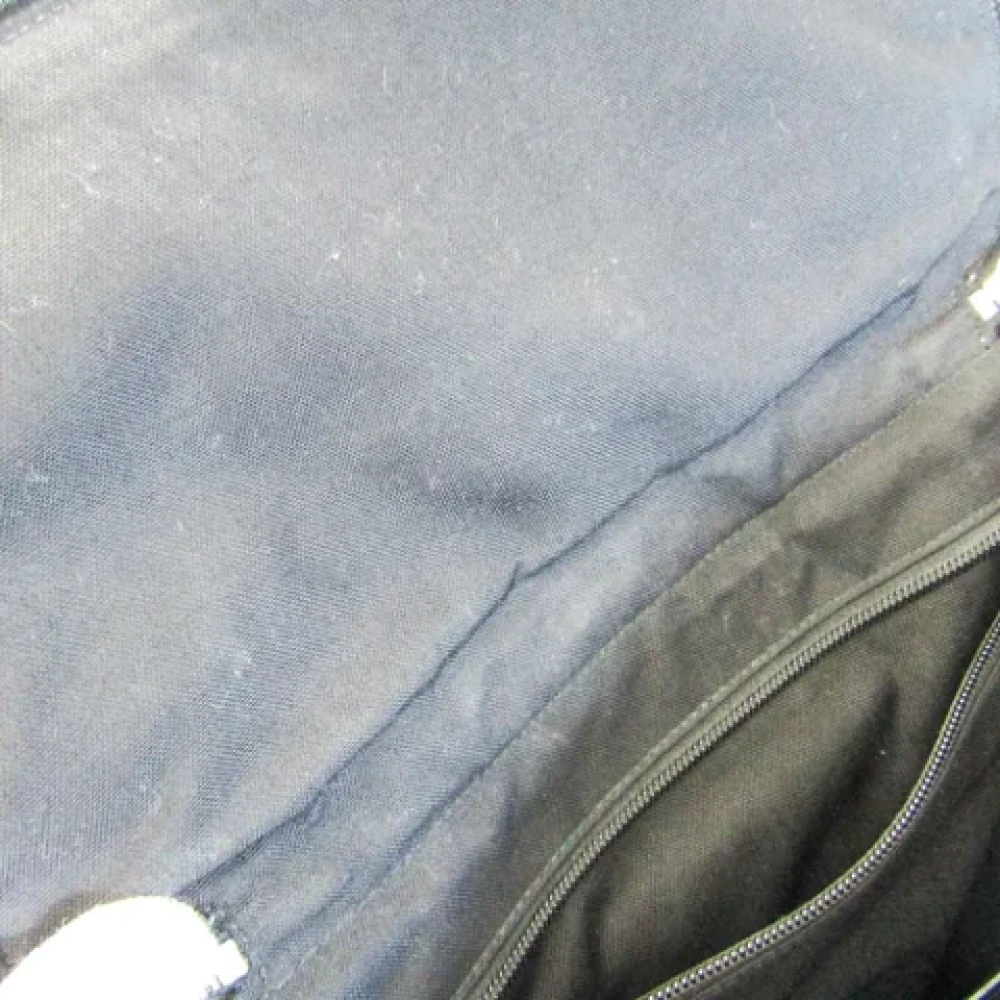 Yves Saint Laurent Vintage Pre-owned Canvas backpacks Black Dames