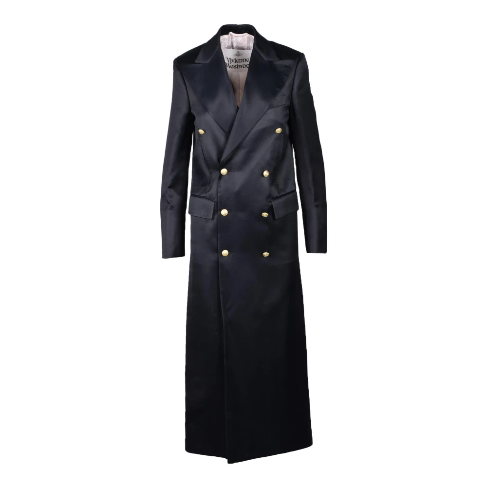 Vivienne Westwood Elegante jas met viscose en acetaat Black Dames