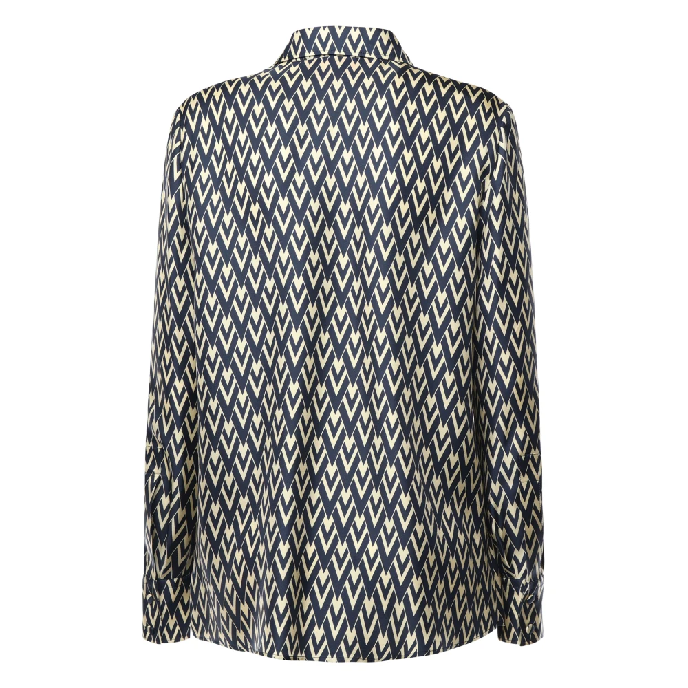 Valentino Garavani Groene Zijden Slim Fit Shirt Green Dames